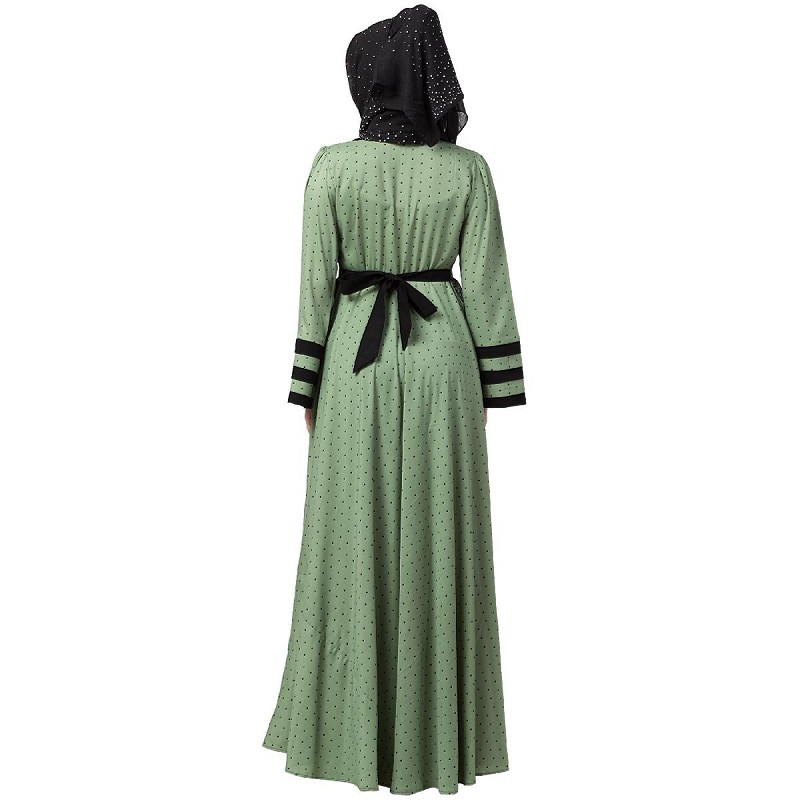 polka dot abaya